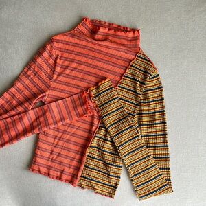 We the free Striped turtleneck